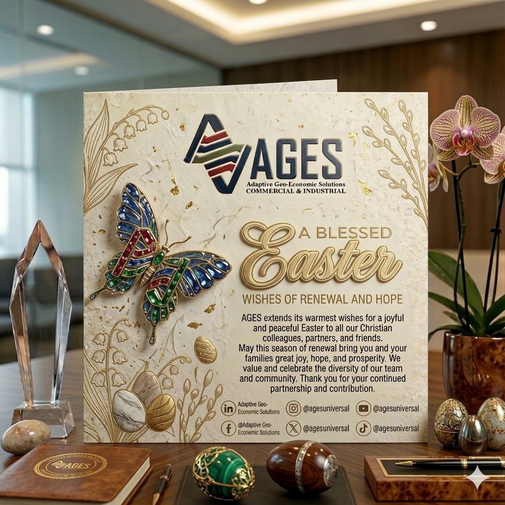 agesuniversal's tweet image. Wishing a peaceful and joyful Easter to our colleagues, clients, and friends celebrating around the world! 
​At AGES, we celebrate the diversity that drives our success. May this season bring you hope and renewal. 
​#AGES #Easter #GlobalBusiness #Inclusion #DiversityInBusiness