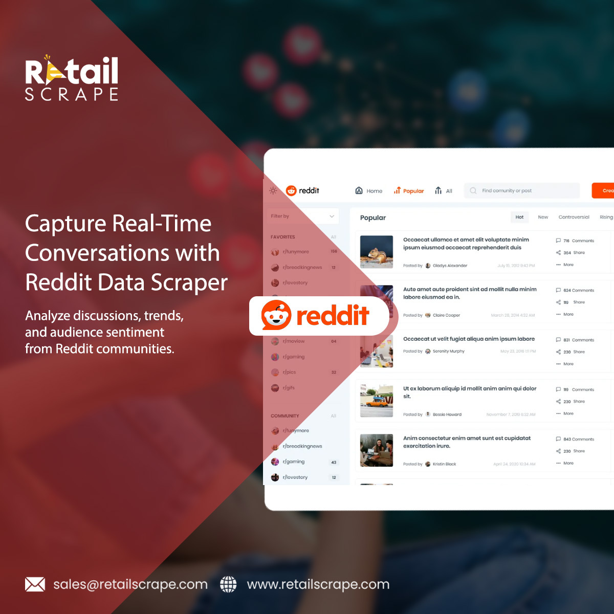 Retail scrape tweet media