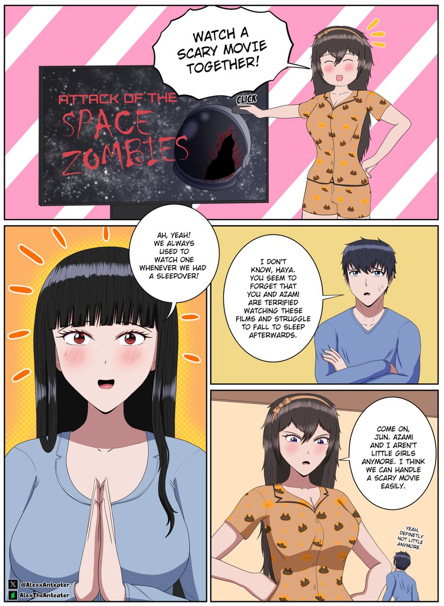 AlexxAnteater's tweet image. My Childhood Friends Are Both 10 Meters Tall - Pages 177 - 178

#10MetersTall #Giantess #gts #Sizetwitter