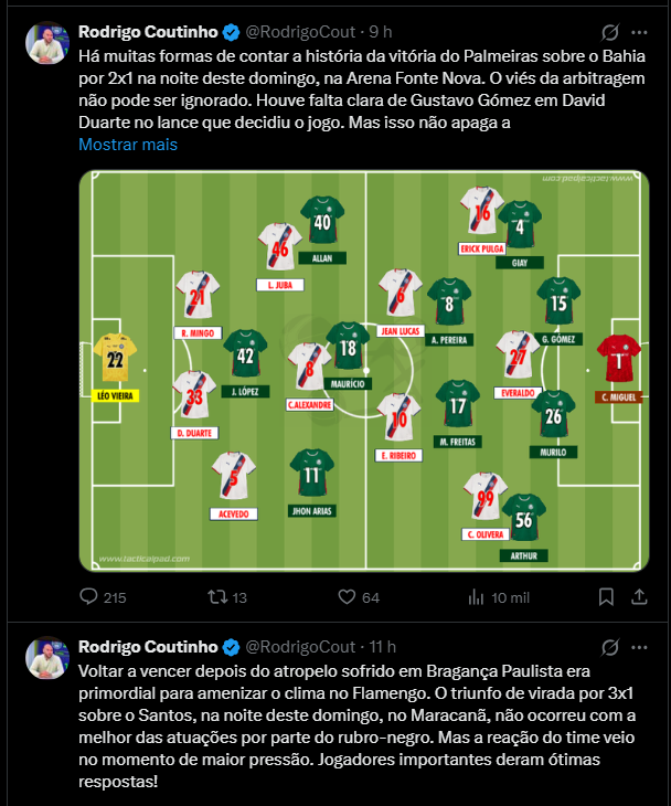 Palmeiras VK tweet media