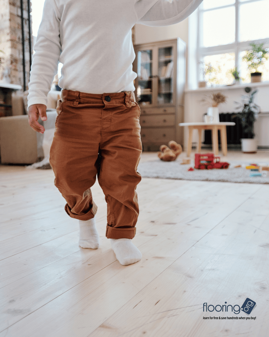 Little steps. Big milestones.

Your floors should handle it all, from first walks to everyday play, without sacrificing beauty. Light wood tones keep your space bright, airy, and ready for whatever life brings next.

#FlooringDesign #FlooringOrg #HardwoodFloor