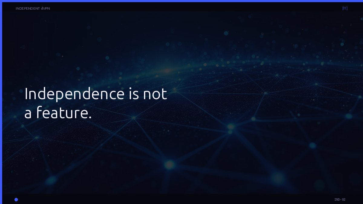 Independent dVPN tweet media