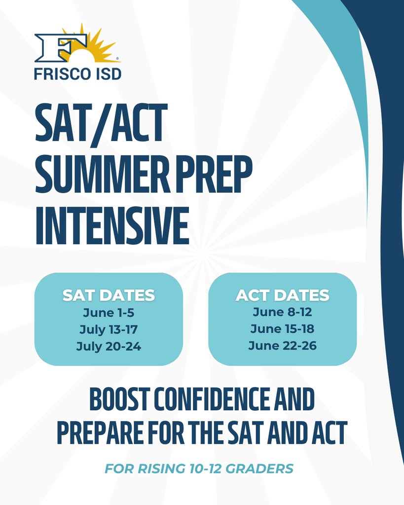 LHSRedhawks's tweet photo. Boost your confidence and get test-ready this summer.

Our SAT and ACT Summer Prep Intensives help rising 10–12 graders sharpen skills, build strategies and walk in feeling prepared on test day.  Explore options and register today at https://t.co/VsSmQjDu81. https://t.co/kZsOMA9zjb