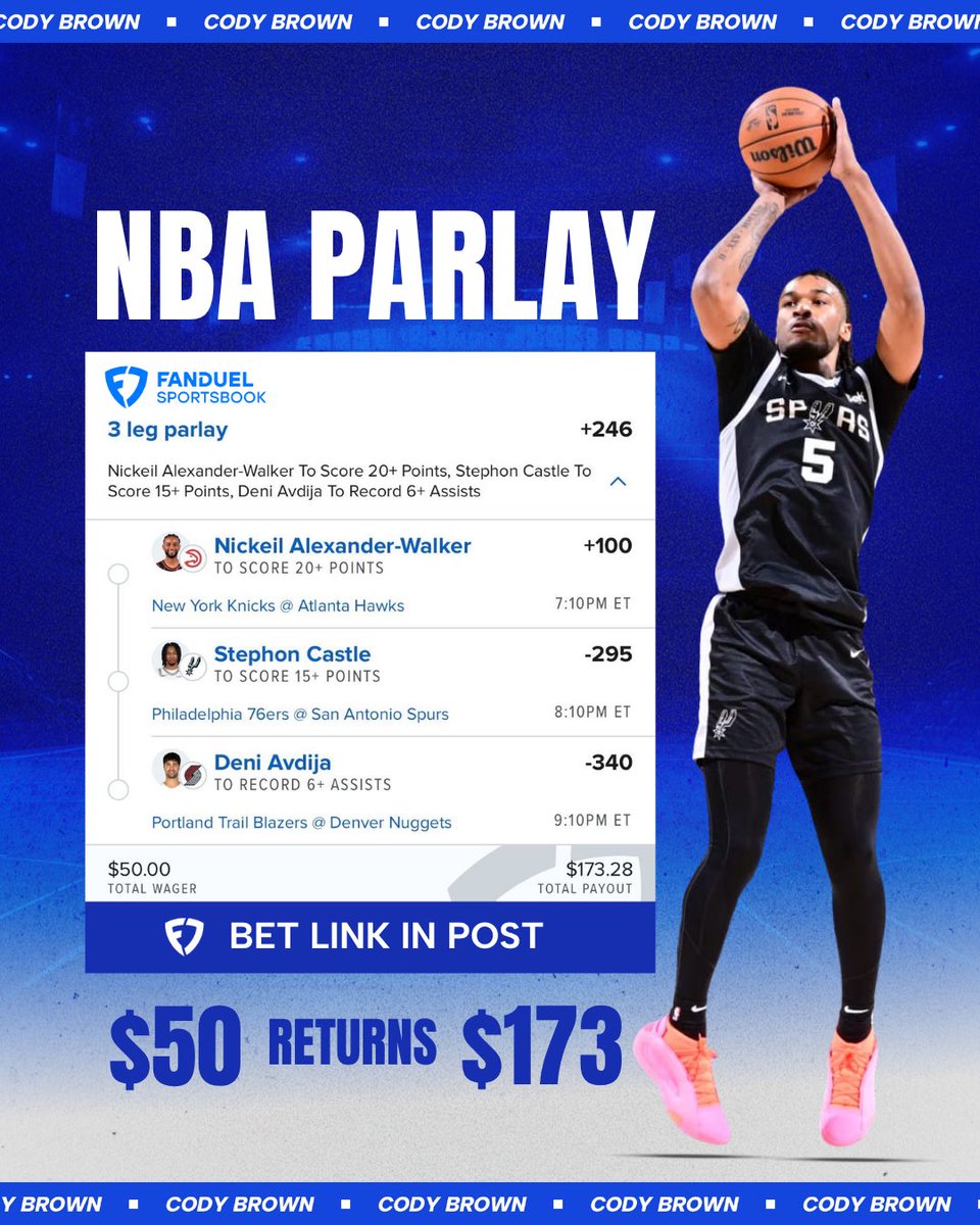 Cody Brown Bets tweet media