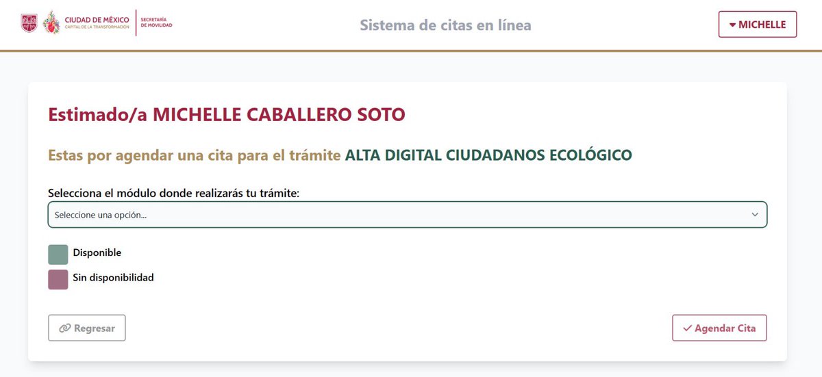 maubribiesca's tweet photo. @LaSEMOVI buen día.  Tengo 10 días intentando de agendar una cita en https://t.co/4SDfLXrJ26 para trámite de alta de placas de auto híbrido nuevo.  No me deja agendar la cita, ni desplegar opciones del menú de módulos para la cita.  ¿Me pueden guiar y ayudar por favor? https://t.co/bvETIMUg1C