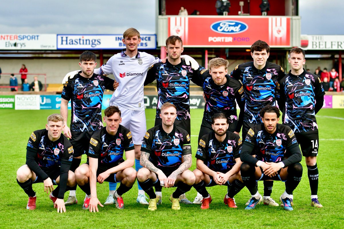 derrycityfc's tweet photo. Today's team at the Showgrounds https://t.co/EX03S6xETL