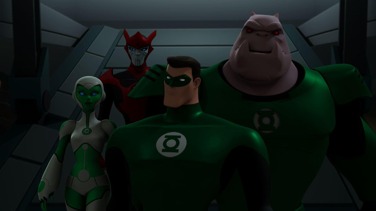 worldsfinest's tweet photo. The Green Lantern: The Animated Series episode "Lost Planet" debuted on month (on Apr. 7) in 2012. Hal Jordan's team visits a mysterious planet to save its inhabitants, meeting Saint Walker in the process, but soon learns the planet holds a shocking surprise! #GreenLantern #GLTAS https://t.co/jxOSr51V3t