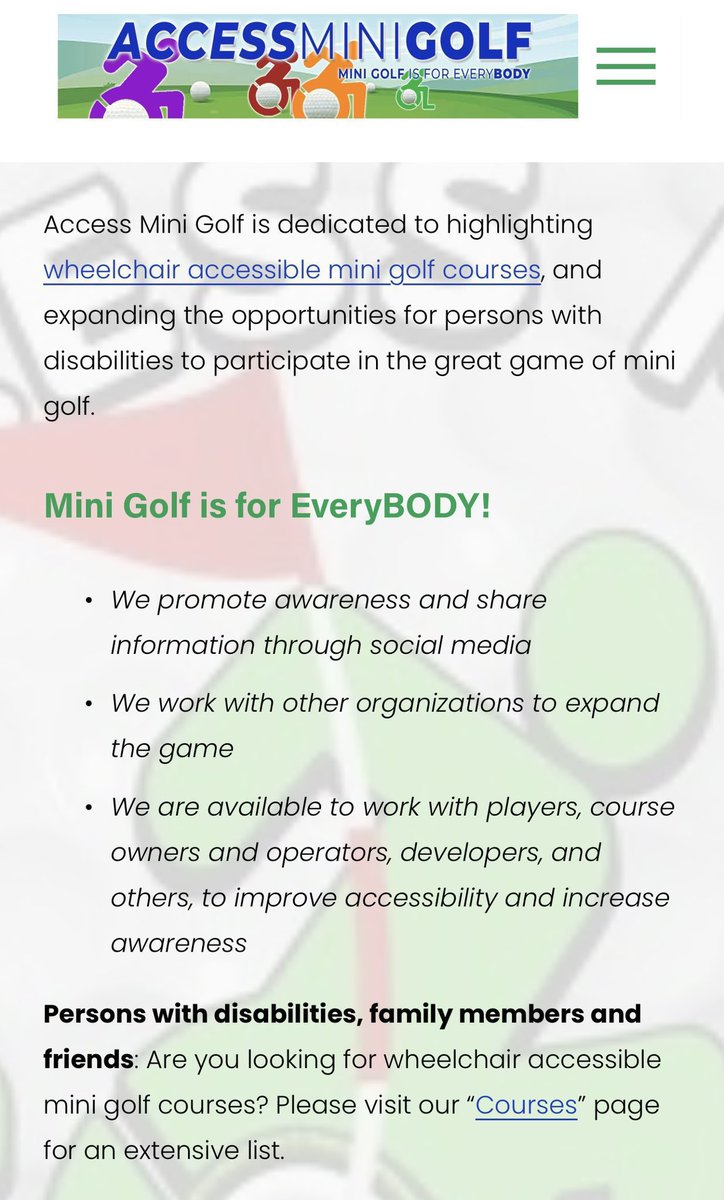 Access Mini Golf tweet media