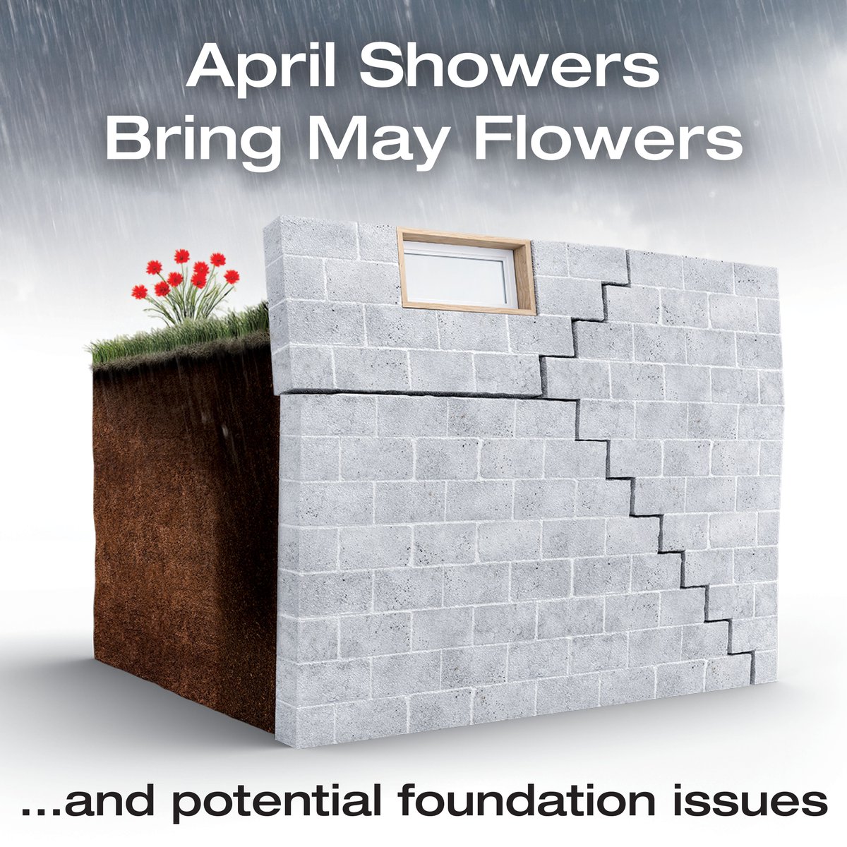 TerraFirmaFS's tweet image. Heavy spring rains can put pressure on your foundation, causing basement walls to crack, sink, or settle.

Schedule your free foundation inspection today and get peace of mind when the next heavy rain hits.

#FoundationRepair #HomeMaintenance