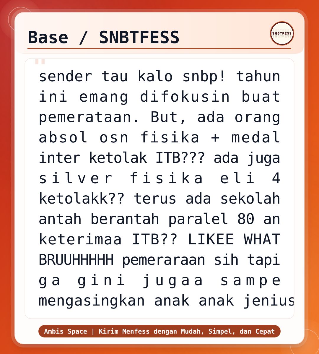 SNBTFESS || SNBP - UTBK tweet media