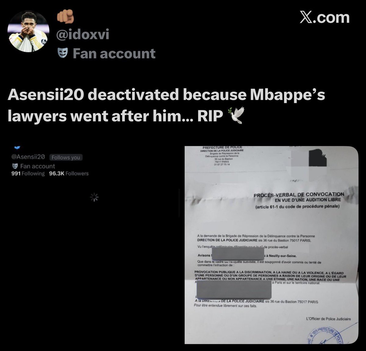 fcbharrison's tweet photo. He has done it again 😭😭

Greatest dictator of all time! Kylian Adolf Mbappe… https://t.co/Sp9j8ktpQp