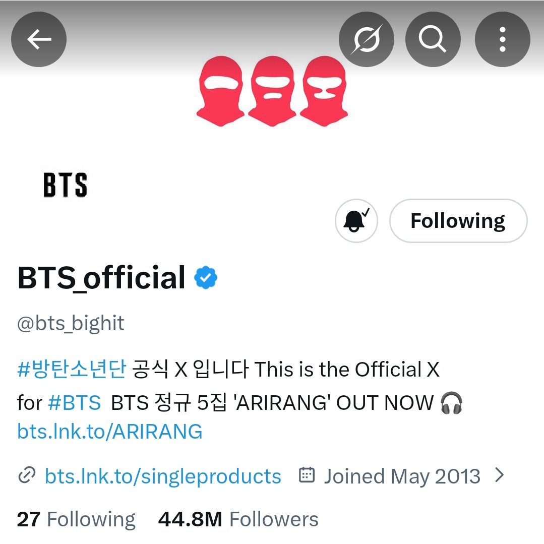 nαnα ⋆ ᵕ̈ ARIRANG tweet media