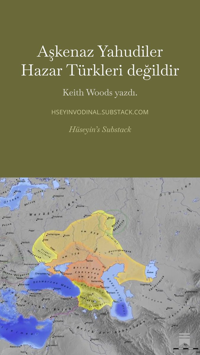 İrlandalı yazar Keith Woods, son dönemde tekrar popüler olan Avrupa yahudilerinin kökeninin museviliği kabul eden Hazar Kağanlığı Türkleri olduğu tezini tarihsel ve genetik kanıtlara dayanarak çürütüyor.
 hseyinvodinal.substack.com/p/eskenaz-yahu…