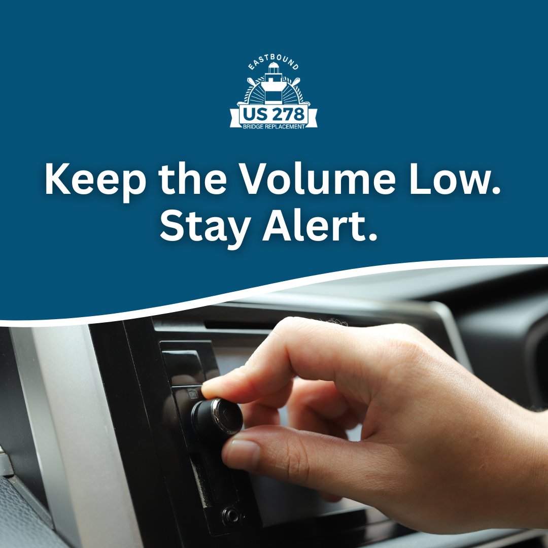 scdot278's tweet photo. Lower the volume to raise your awareness on US 278. Being able to hear what’s happening around you can help you react quicker and drive safer.
#US278 #HiltonHeadIsland #Bluffton https://t.co/mdHFe7jiFM