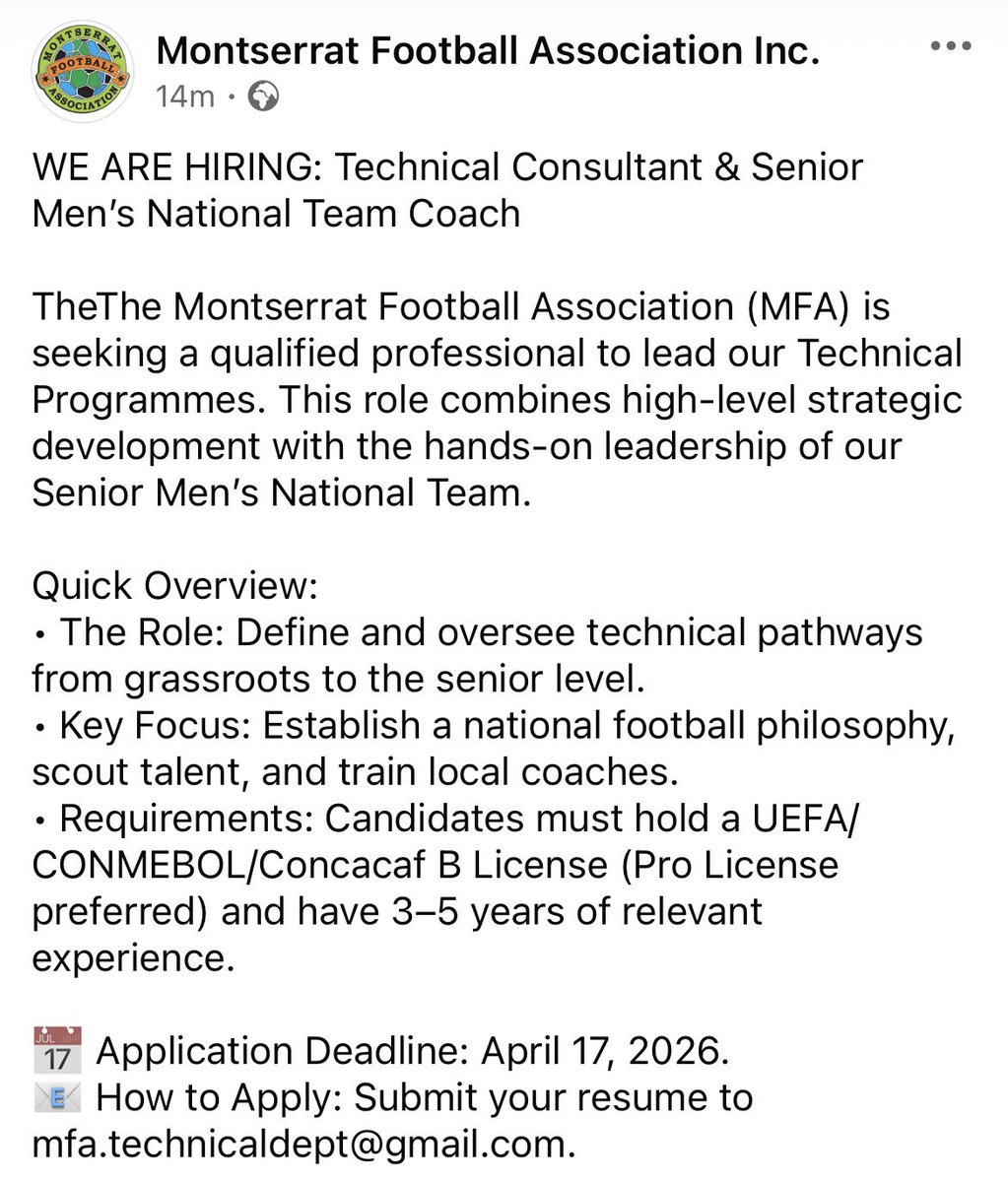 Montserrat Football 🇲🇸 tweet media