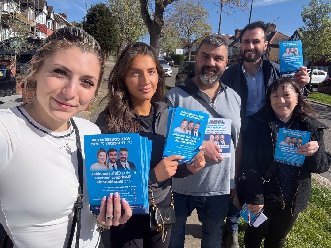 Fantastic afternoon session in Southgate ward. Lots of former Labour voters switching to Conservatives.
