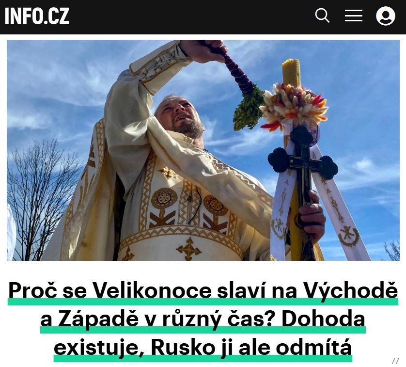infocz_web's tweet image. Zatímco u nás velikonoční týden končí, na Východě teprve začíná. 🐇 🐣 
Proč se nejdůležitější křesťanský svátek slaví v různých termínech – a proč se nedaří dohodnout? 👇 

info.cz/po-praci-lifes… 

#Velikonoce #krestanstvi #rusko #svatky #kometar #infocz