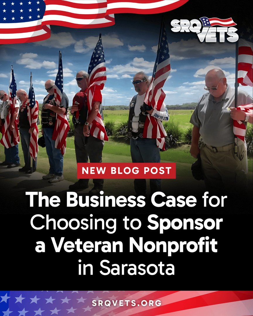 What if supporting veterans could also strengthen your business?

Our newest blog explores how sponsoring a local veteran nonprofit creates real value.

Read more:
🔗 [heyor.ca/OFUWN2 ]

#SRQVets #LocalBusiness #CommunityImpact #Sarasota