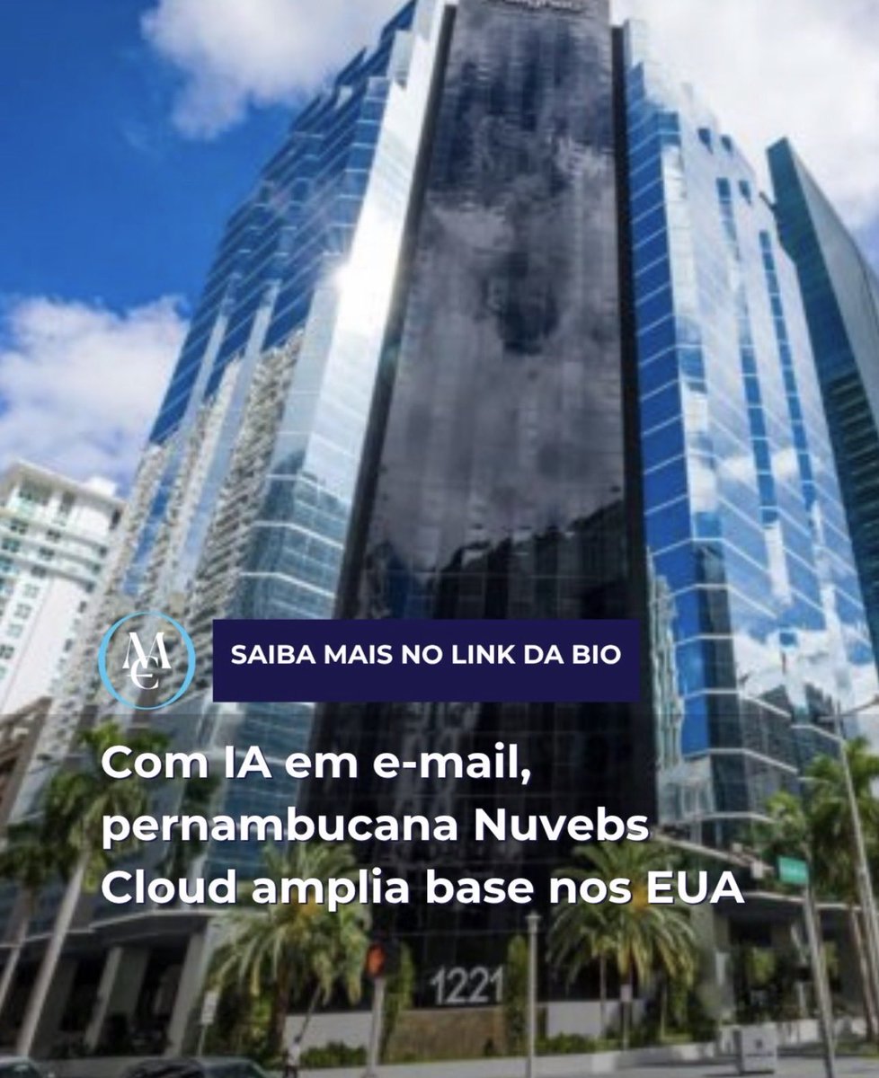 moveconomico's tweet photo. Com IA em e-mail, pernambucana Nuvebs Cloud amplia base nos EUA https://t.co/K4LV8GuWfm https://t.co/HVIEWTBRC8