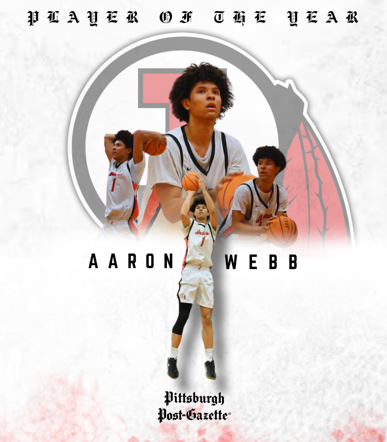 IASDAthletics's tweet photo. "Another one"

The Player of the Year accolades just keep stacking up for Aaron Webb, this time courtesy of the @PittsburghPG  & @mwhiteburgh !🏀

Season statistics:

- 24.1 points per game
- 8.0 rebounds per game
- 2.8 assists per game
- 1.5 steals per game
- 1.2 blocks per game
- 55 three-point FGs
- 69% free throw percentage (89-129)

We want to wish a HUGE congratulations to Aaron and a HUGE thank you to the Pittsburgh Post-Gazette for the award. Aaron was also selected as a "FAB 5" player. Both articles are available below! ⬇️

Post-Gazette POY: https://t.co/qvN7BVFUcA

FAB 5: https://t.co/elKU1xOOnA

#IndianaProud