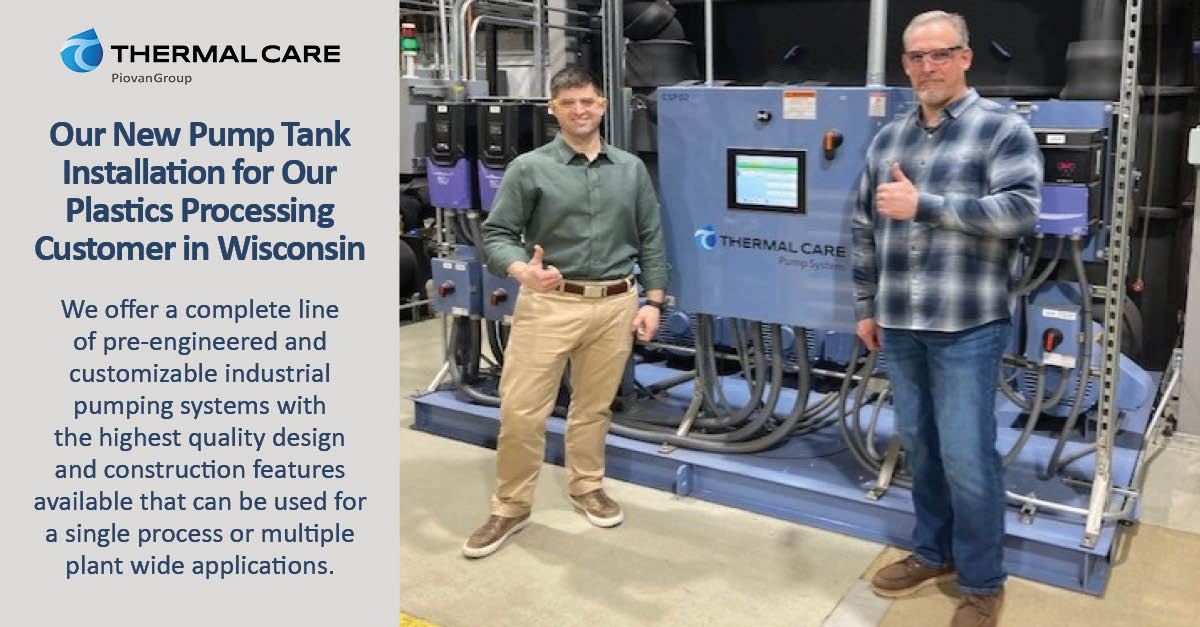 thermalcare1's tweet photo. Our #processcooling team is excited to share our PT Series Pump Tank Installation for our #plastics customer. Thanks for the exceptional support and expertise during the entire process to help build this successful #partnership! #industrialchiller #coolwithconfidence #sustainable https://t.co/gZVk46u2d0