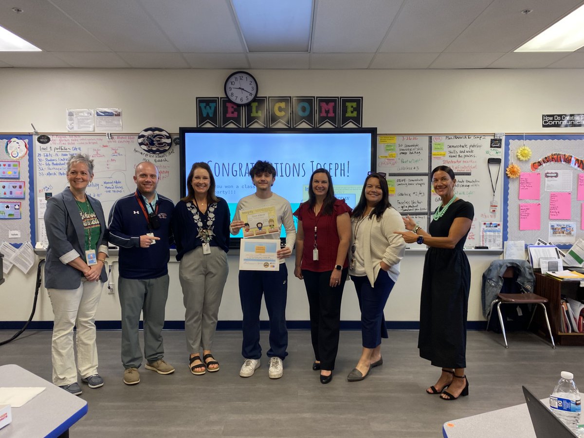 LeeCharacterEd's tweet photo. Congratulations, Joseph Gabrielsen!  Joseph created April's winning Character Education Desktop Design, Integrity.  Shout out to Ms. Reddish, too...Joseph is in her Digital Media class.  Estero HS continues to represent the Character Education Desktop Designs for SY25-26. https://t.co/Az4oGUAUiI