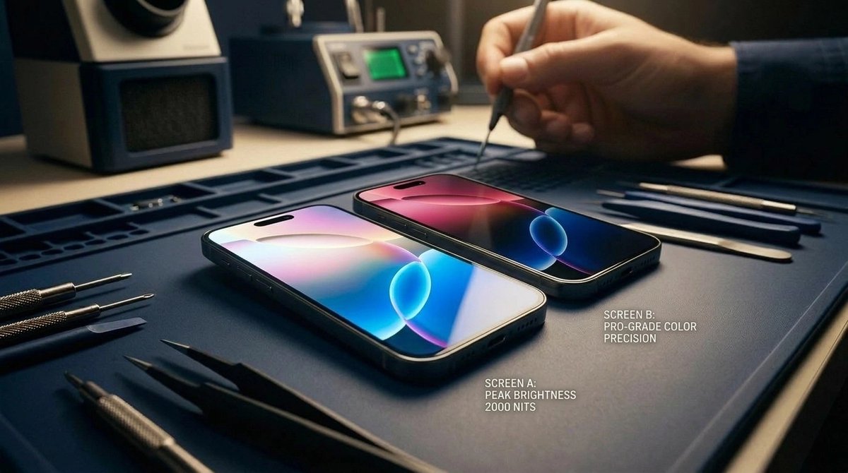 repairedcollect's tweet image. At Repaired Collective, we offer two levels of excellence. 📱 

Standard: High brightness &amp;amp; fluid refresh.
Premium: Ultimate OEM-spec color precision.

Two choices, one standard of quality.

repairedcollective.com

#RepairedCollective #NYC #Quality #TechRepair