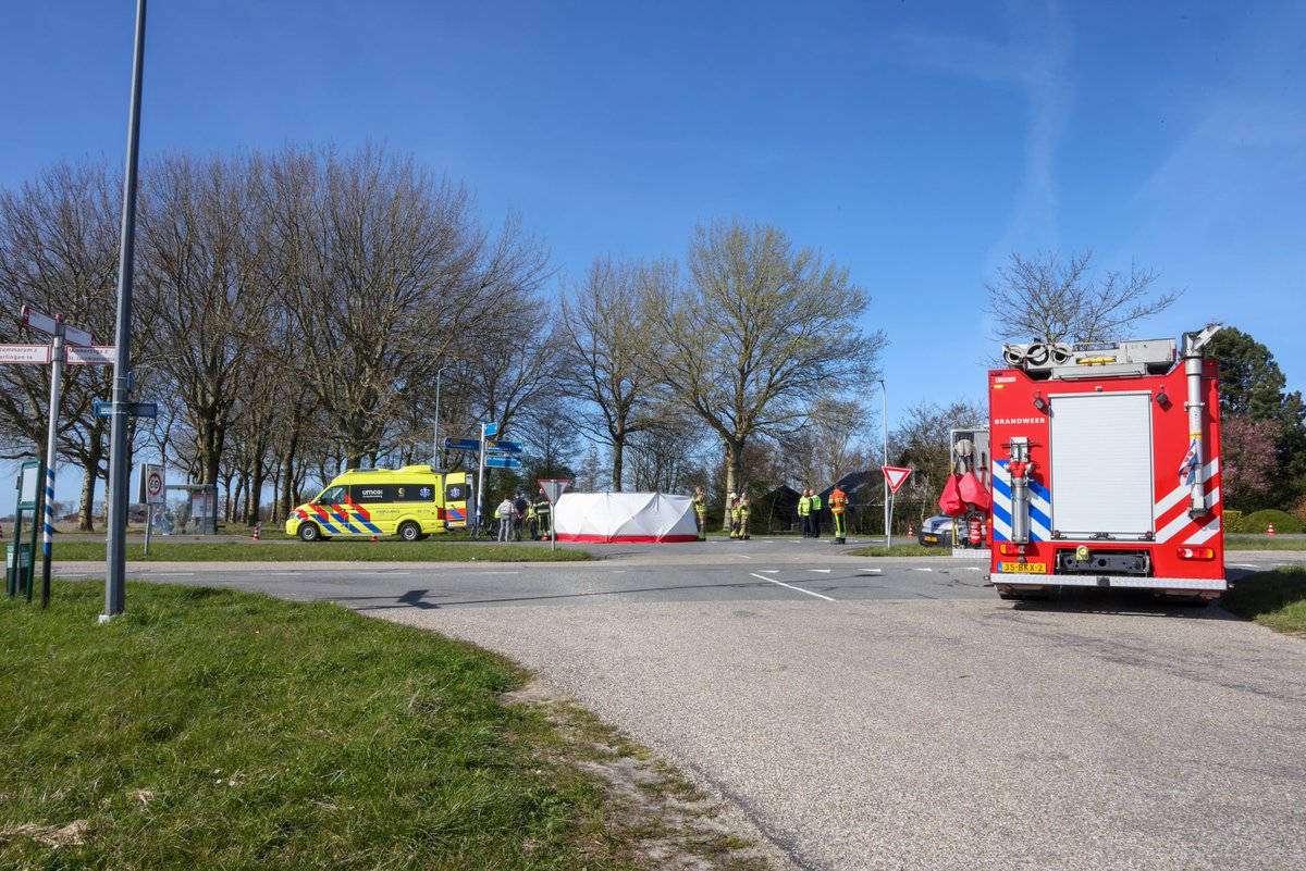 Fietser ernstig gewond na aanrijding bij Firdgum