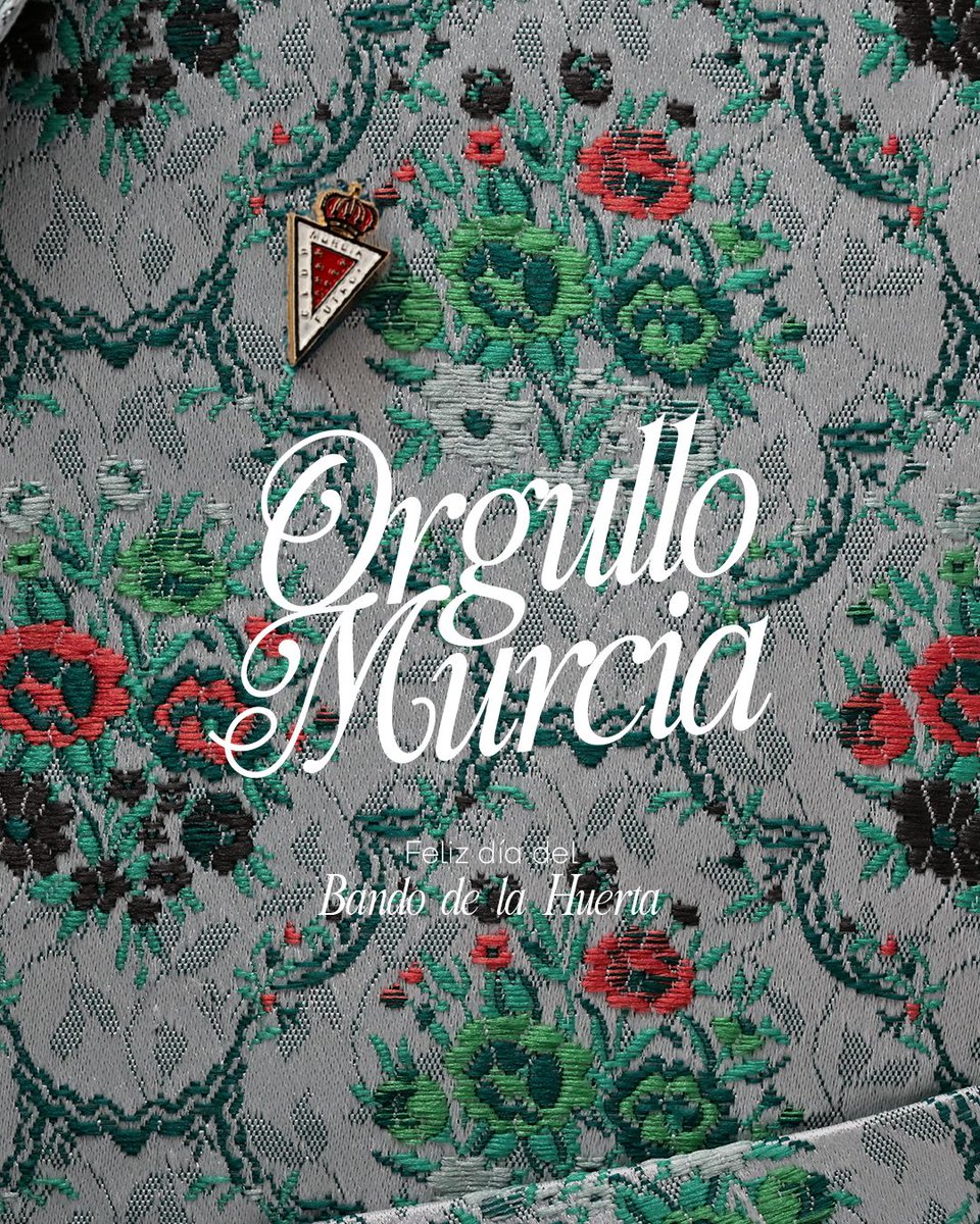💐 Feliz Bando de la Huerta 2026 a todos los murcianos y murcianas.

❤️ Orgullo de nuestra tierra.

#BandoDeLaHuerta #Murcia