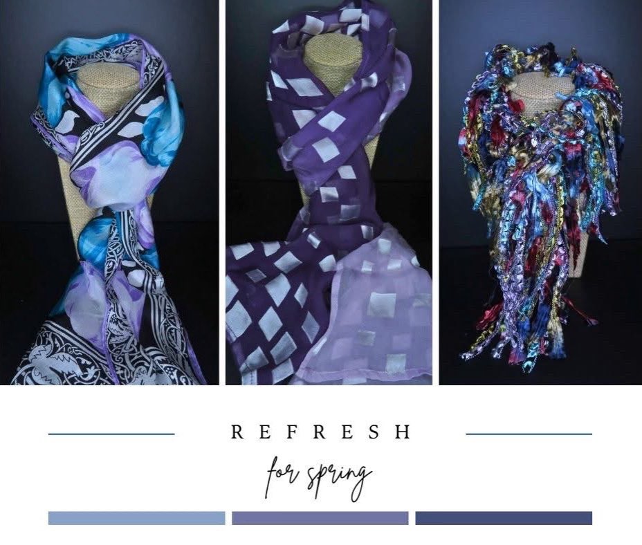 secondannstore's tweet image. Three styles, endless ways to wear them.

From soft prints to bold texture, these scarves are the easiest way to refresh your wardrobe for spring.

Available now at SecondAnnStore.com 

#SecondAnnStore #ShopWithSAS #SpringStyle #Scarves #Silk