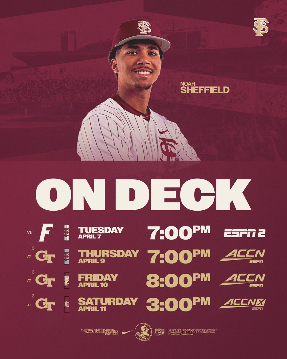 FSU Baseball tweet media