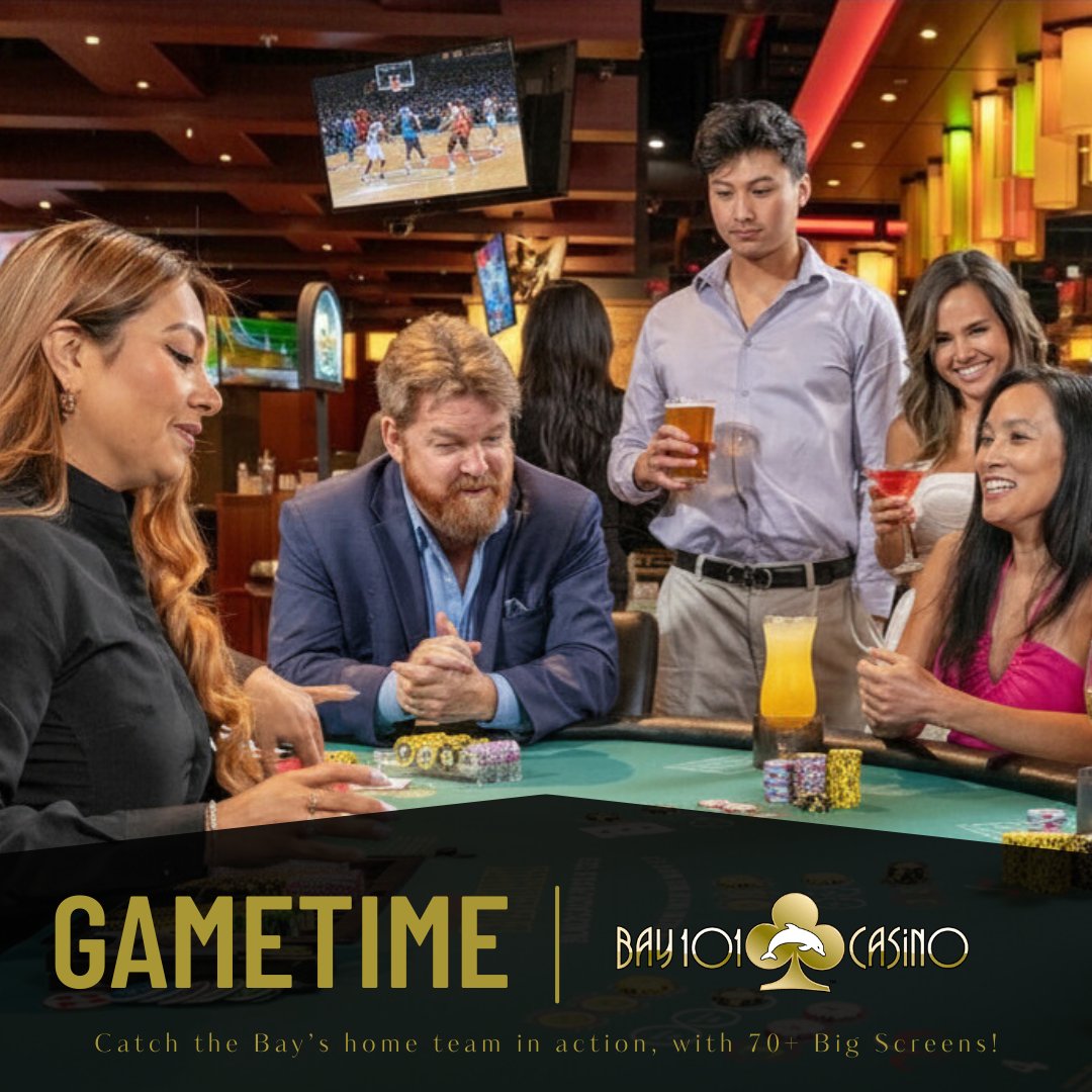 Bay101Casino's tweet image. 🏀 Game night in the Bay.
Catch the April 7 matchup live at Bay 101 — big screens, big energy.

Don’t miss a play.
#Bay101 #GameNight