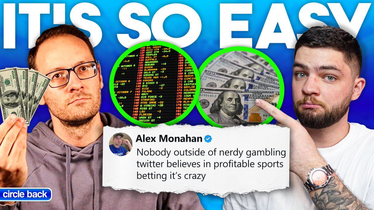 🚨 We are live at 1:00pm ET today!🚨 

Only nerdy gambling Twitter thinks sports betting is profitable, predatory betting markets out of hand + a long time tout retires? 

<a href="/jacob_gramegna/">Jacob Gramegna</a> | <a href="/robpizzola/">Rob Pizzola</a> | <a href="/gfienberg17/">Geoff Fienberg</a> | <a href="/GeorgeTsilfidis/">George Tsilfidis</a>