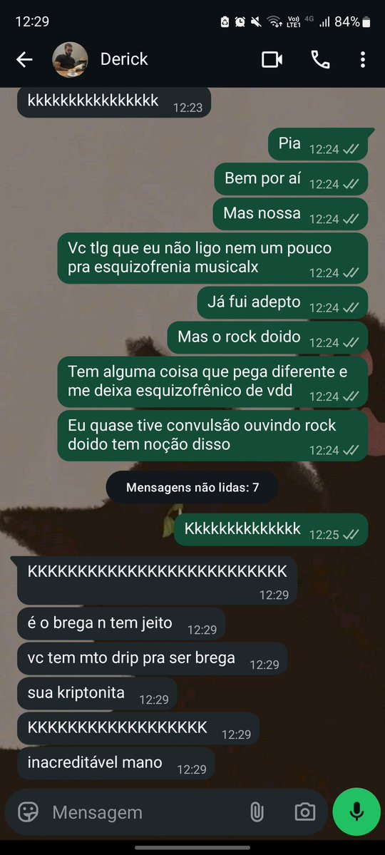 Virei piada pros cara