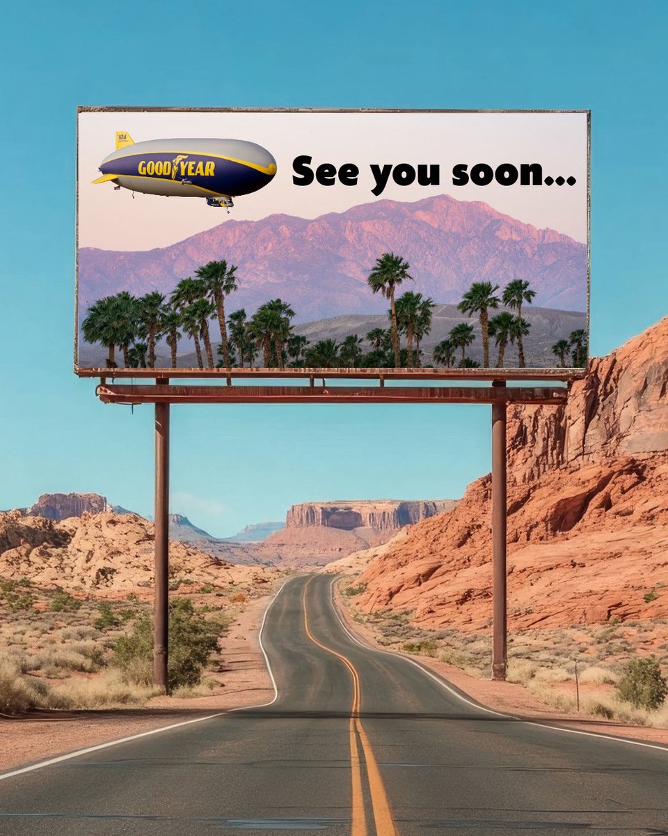 Goodyear Blimp tweet media