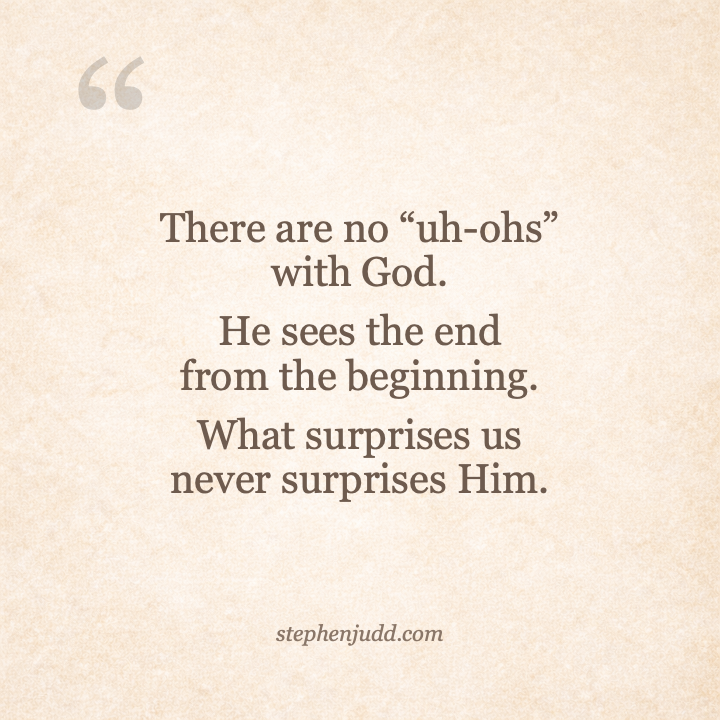 StephenHJudd's tweet image. Nothing catches God off guard.

He already sees what we cannot yet see.

“Declaring the end from the beginning…” – Isaiah 46:10

#Faith #TrustGod