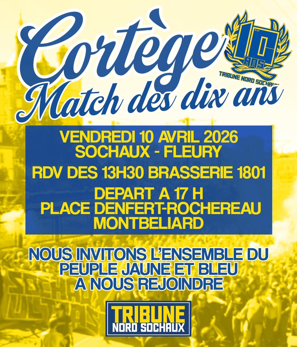 Tribune Nord Sochaux tweet media
