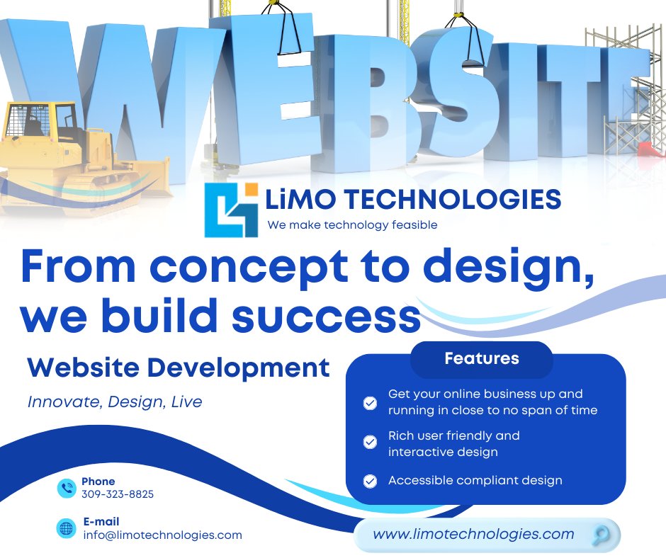 Limo_tech's tweet photo. Enhance your online presence with modern, responsive websites with @Limo_tech
#websitedevelopment #webappdevelopment #mobileappdevelopment #digitalmarketing https://t.co/2IoUC2pXVH