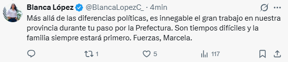 EcEnDirecto's tweet image. #ATENCIÓN 
La concejala de #Guayaquil, @BlancaLopezC_, se pronunció tras el anuncio de la prefecta del #Guayas, @marcelaguinaga, que no irá por una reelección y que en mayo renunciará a su cargo por temas familiares.
"Más allá de las diferencias políticas, es innegable el gran