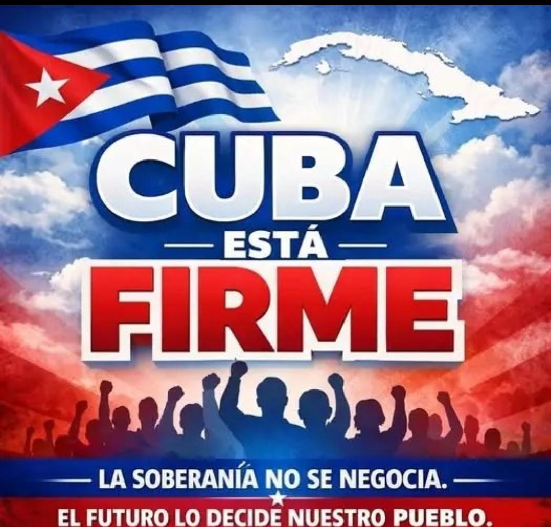 La soberanía y la autodeterminación de #Cuba no son negociables‼️

#LetCubaBreathe
#DefendiendoCuba 🇨🇺💪❤️