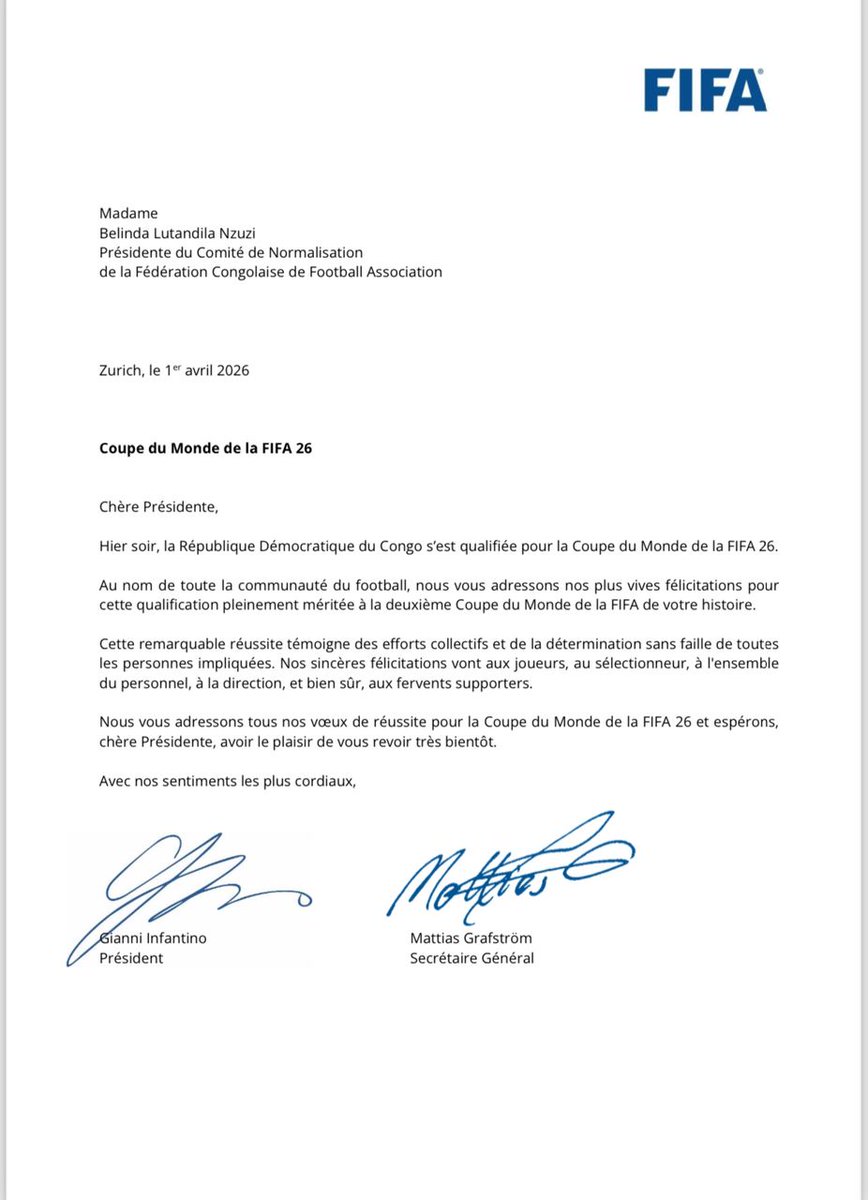 AlexandreYuma's tweet photo. @AfricanewsJ Intoxication inutile. Habituez-vous au succès des autres. BOKOMESANA. Qui êtes-vous pour contredire le PR FATSHI @Presidence_RDC , FIFA et CAF?
Votre acharnement diffamatoire et haineux contre la personne de la présidente de @FecofaRdc Me @belilunt est une blague à fleur de chou https://t.co/AK7ikU5ZaX