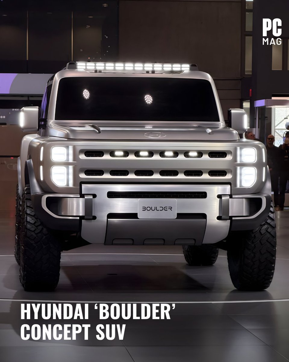 PCMag's tweet image. The 2026 #NewYorkAutoShow delivered major surprises – and we rounded up our favorites.

From Hyundai's rugged Boulder concept loaded with digital off-road tech to the latest accessible EVs and premium family haulers, the future of driving is looking bright. 🚗⚡

#RSAC #CarTech