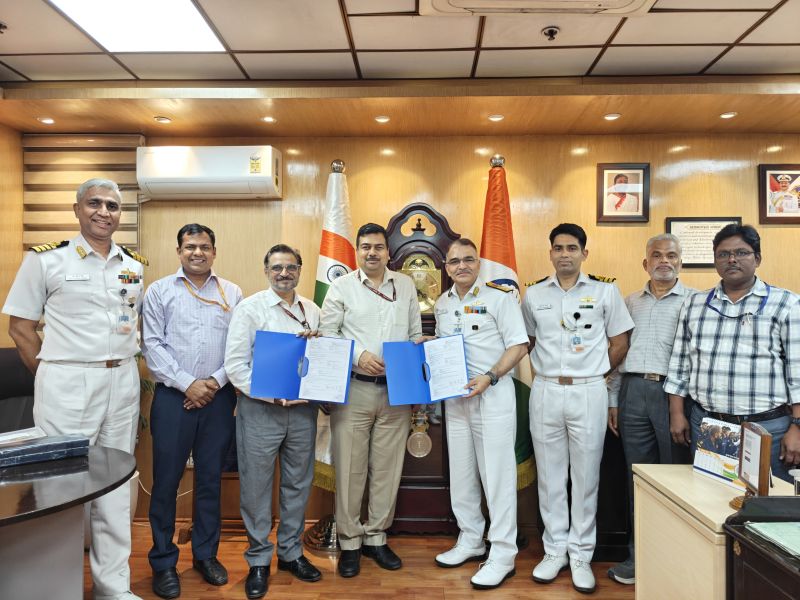 NewsIADN's tweet image. #IndianNavy has signed a contract with #SAMEER (MeitY) for the joint design &amp;amp; development of indigenous Tactical Air Navigation System (TACAN).