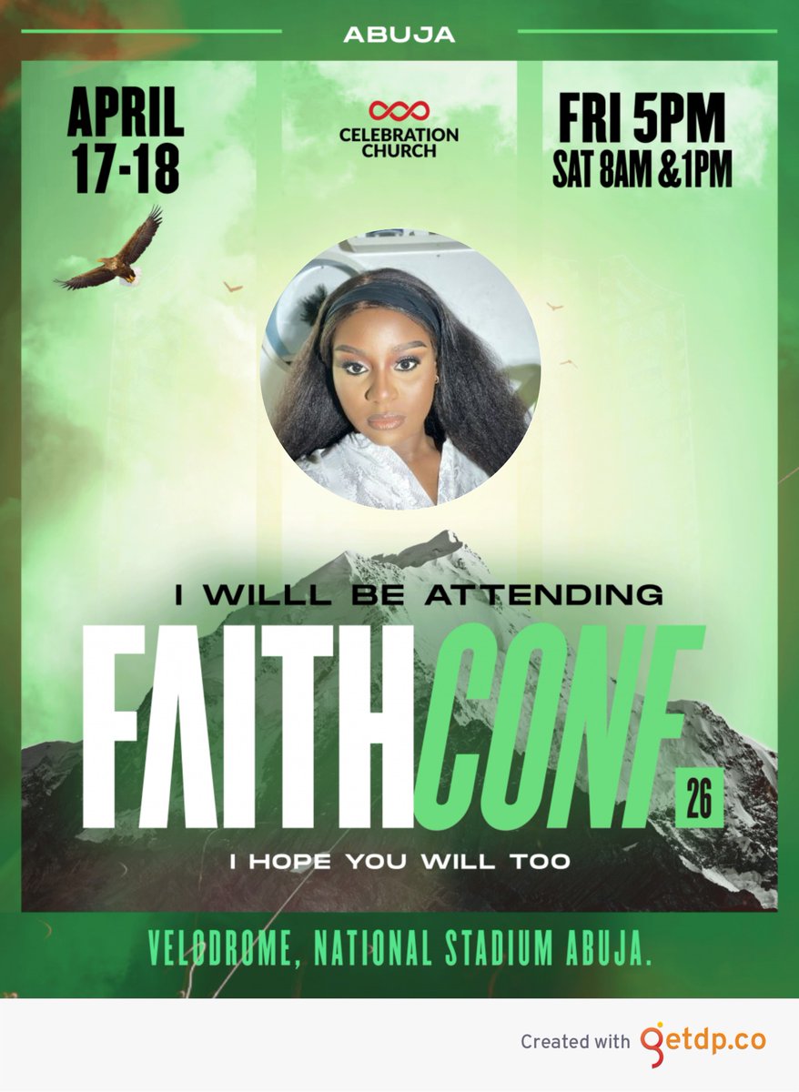 I’ll be at Faith Conference 2026 happening at the Velodrome, National Stadium, on April 17th and 18th. It’s going to be powerful, and I’d love for you to join me. See you there✨