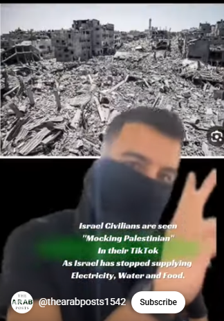 redneckft285's tweet photo. @therahmalogy @Juragann_muda2 @JAZZ____says Lupakah anda bagaiman mereka mengolok-ngolok dibeberapa platform (TIK-TOK, Instagram Facebook) ketika serangan 7 oktober GAZA dibom ? https://t.co/1YhqIJvXJG