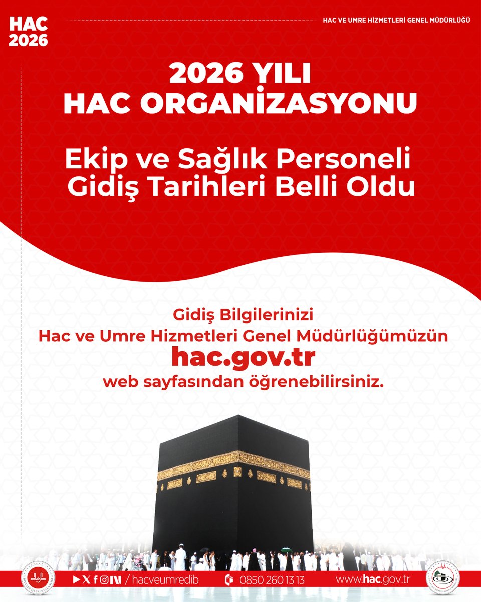 Hac ve Umre Hizmetleri Genel Müdürlüğü tweet media