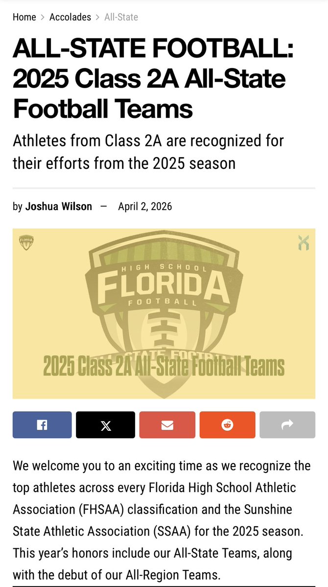 DennisForteJr's tweet image. Honored to be named @fhsaa 1st Team All State. Thank you @BishopVerotFB &amp;amp; @CoachRodeBV for an amazing 4 years, 43 varsity starts! I am looking forward to my Post Grad year this fall at @PeddieFalconsFB &amp;amp; playing for @Coach_Fab #classof27 #Route66 @jr_gennaro5567 @ForteMortgage
