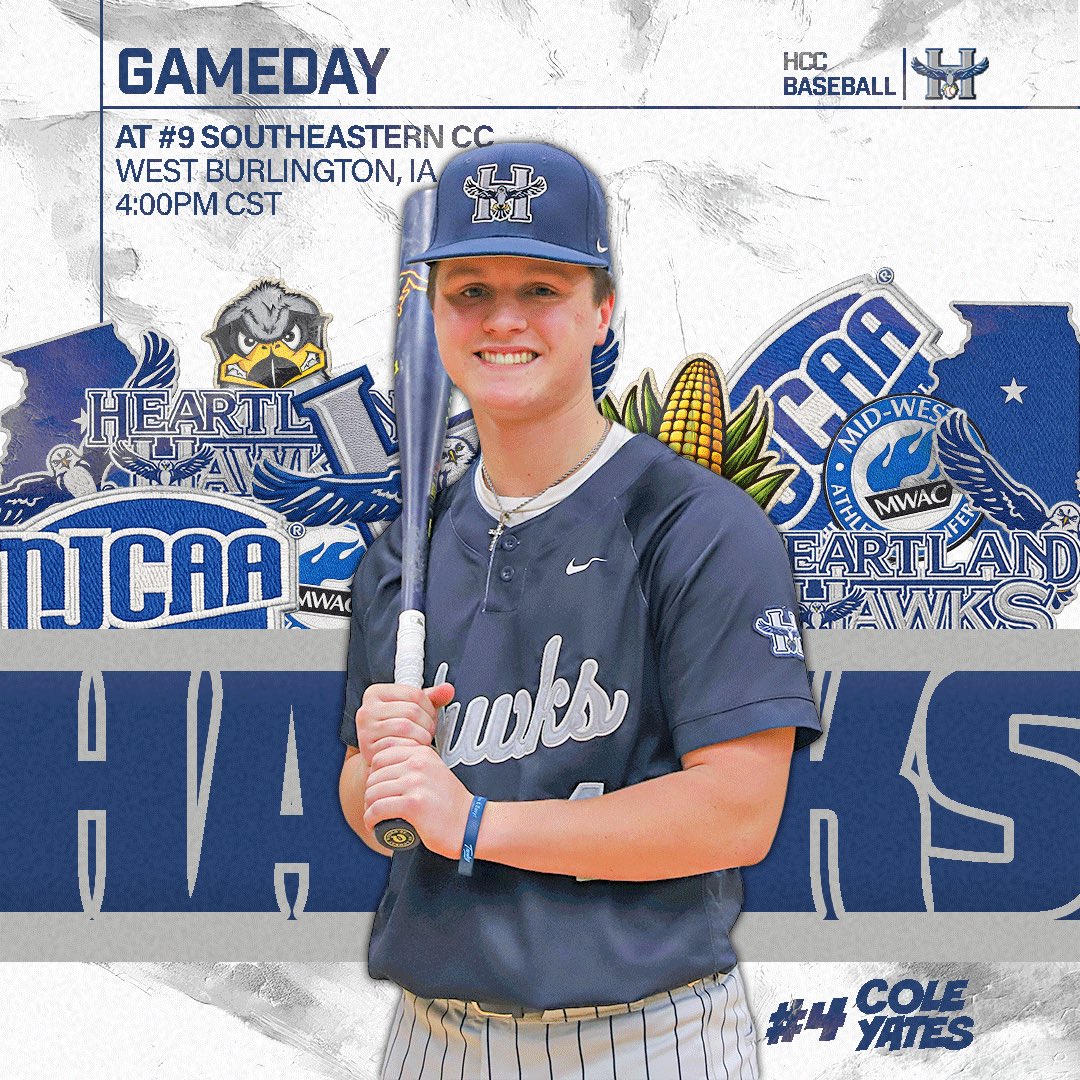 HCC_Hawks's tweet photo. Ready for a Weekday Single Game on the Road 🦅👏🏼

🆚 Southeastern Community College
⏱️ 4:00 PM
📍 West Burlington, IA

#WingsOut https://t.co/8mXrfoJ3vs
