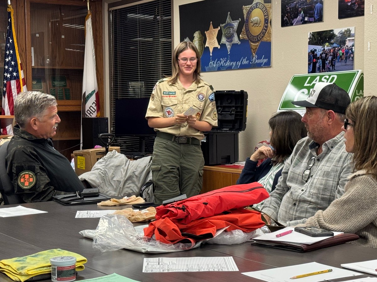 MontroseSAR's tweet image. Eagle Scout Will Keeney (Troop 509, La Cañada Flintridge) gave back to Montrose SAR by creating reusable moulage for EMT training—reducing waste and supporting long-term use. Will also donated $1,400 in remaining funds. Outstanding work supporting public safety.

#LASD