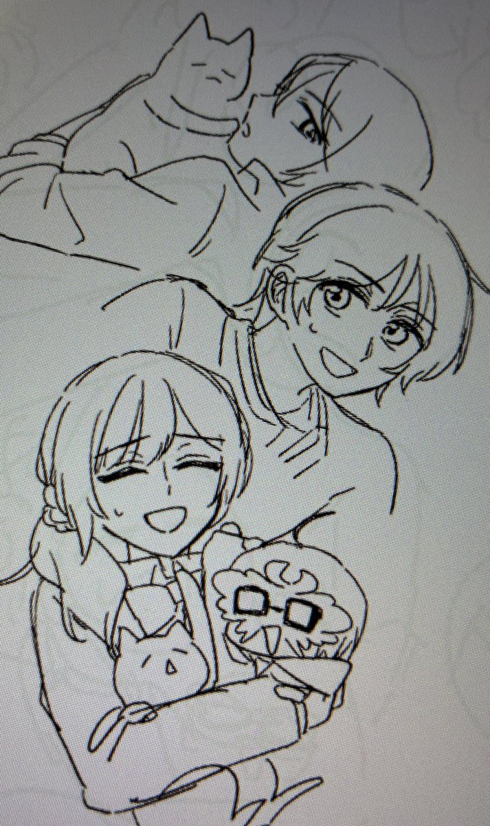 rrrusagiman's tweet photo. 元の絵にいた響。どこかに流用したい https://t.co/zksWrqspSz